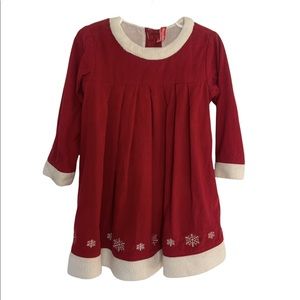 Vintage Hanna Andersson Snowflake Corduroy Dress